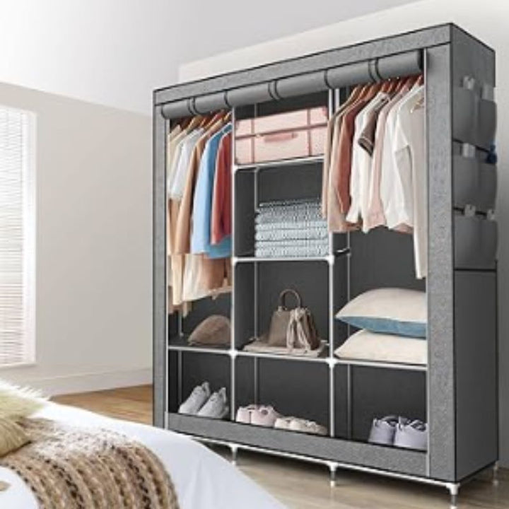 ARMARIO ROPERO CLOSET CON CUBIERTA DE TELA NO TEJIDA 45 X 135 X 172cm - PROMOCION CIERRE DE LA TIENDA