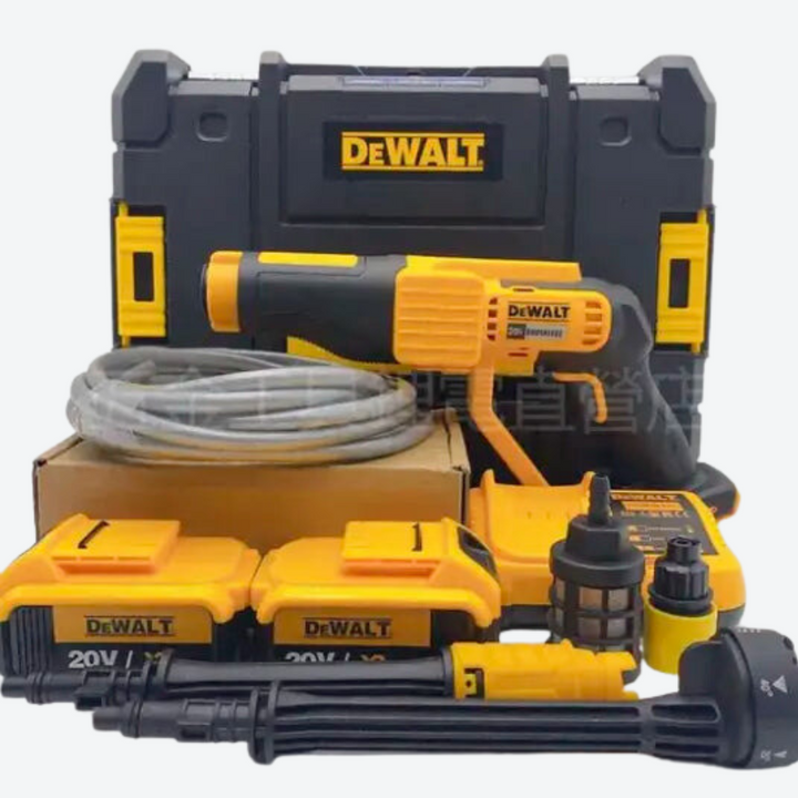 KIT DEWALT ORIGINAL: HIDROLAVADORA PORTATIL + KIT ACCESORIOS + 2 BATERIAS DE REGALLO 48V - PROMOCION CIERRE DE LA TIENDA