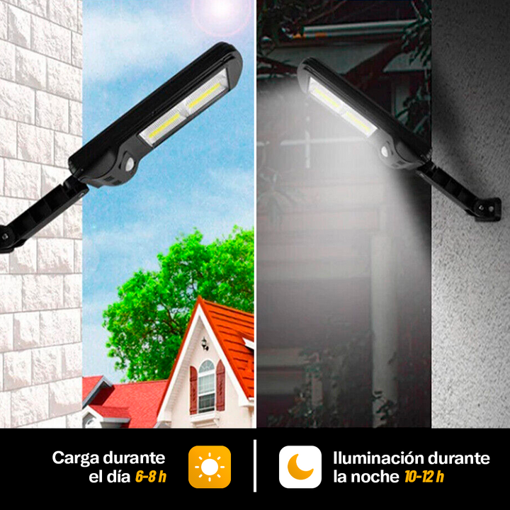 Farolux Solar - Farola LED para exteriores sin instalación eléctrica
