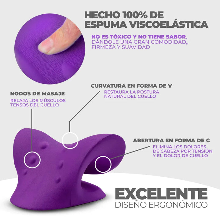MásRelax™ Almohada Cervical Terapéutica | ALIVIO INMEDIATO DE DOLORES DE ESPALDA Y MIGRAÑA