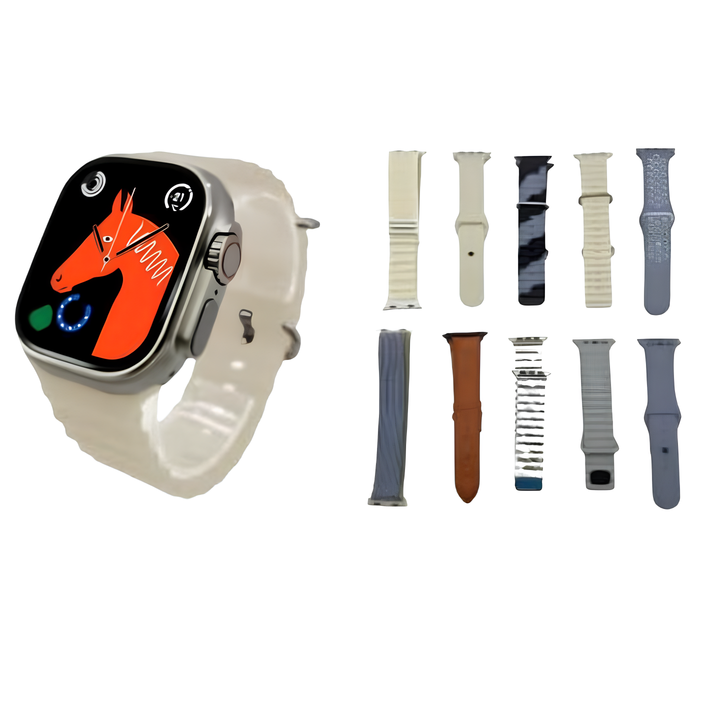 [2 REGALOS INCLUSOS] Smartwatch 9 ULTRA 2™ + REGALOS (AirPods UHD + 7 Pulseras)